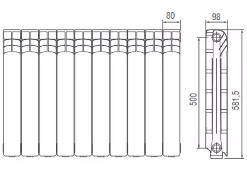 FERROLI Grzejnik aluminiowy PROTEO HP600 106.6W biały Zrzut_ekranu_2025-11-04_113904