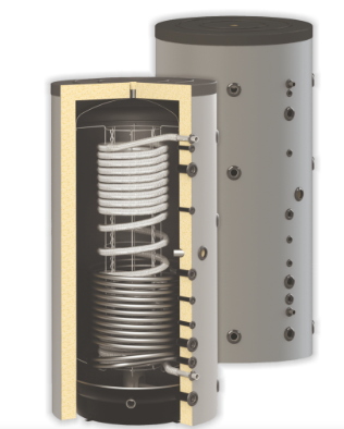 Zbiornik kombinowany OEM HYGIENIC v4 502 G 1 węż cwu , 1 węż czarna oem