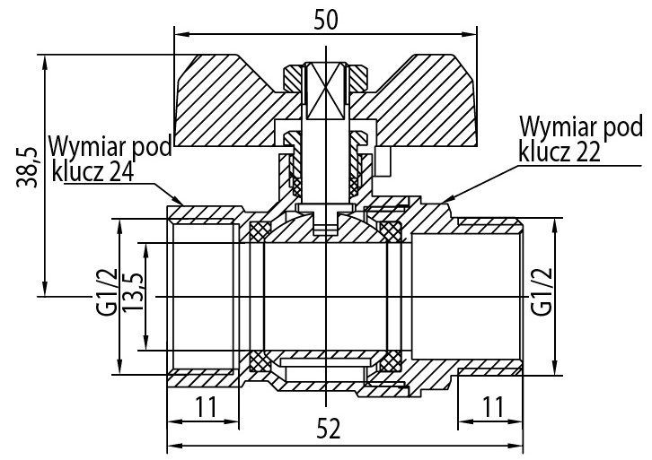 Kurek kulowy prosty z dławikiem 1/2", wersja N-N, DN 15 Zrzut_ekranu_2026-01-14_105421