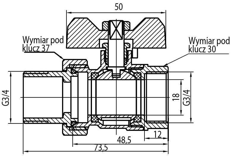 Kurek kulowy prosty z dławikiem 1/2", wersja N-N, DN 15 Zrzut_ekranu_2026-01-14_105421