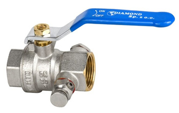 Zawór Kulowy WW DN20 (3/4) Rączka z odpowietrznikiem Diamond
