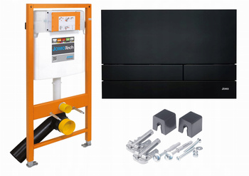 JOMO TECH STELAŻ WC H=1120 PRZYCISK CZARNY+WSPORNI