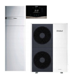 Pompa ciepła powietrzna monoblok aroTHERM Plus VWL 105/6A - 9,2 kW 3 fazowa, 400 V centrala grzewcza uniTOWER VIH QW 190/6E, regulator sensoCOMFORT 720 0010044182