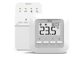BEZPRZEWODOWY STEROWNIK POKOJOWY ST-295 V2 BIAŁY