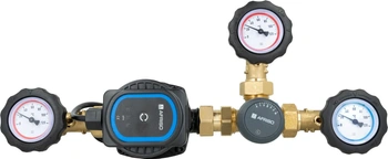 Afriso Grupa ochrony powrotu kotła BRA 130 AP z zaworem obrotowym ARV 362 Vario ProClick, pompa AFRISO APH 160