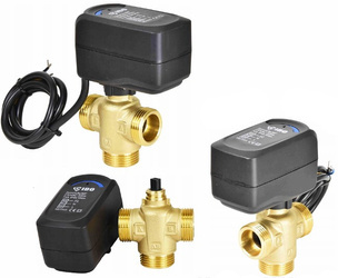 IBO MIX2 Zawór 3D Przełączający 5/4" DN32 z siłownikiem KVS 12 m3/h