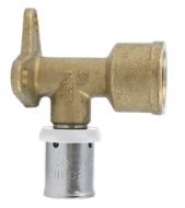 HERZ PRESS KOLANO  20x2-3/4" GW Z ŁAPAMI KRÓTKIE