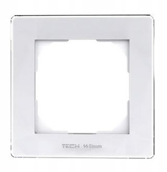 TECH Szklana ramka Sinum FG-01 biały pojedyncza