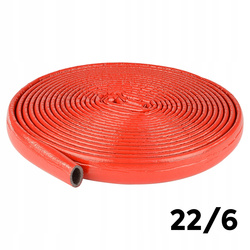 KFLEX OTULINA ISOL PE RED 22/6  10M KRĄŻEK (220MB)