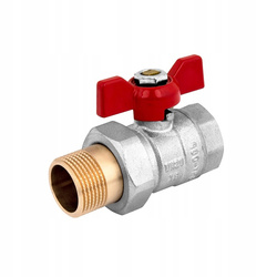 PERFEXIM KUREK KULOWY 1/2" WZ PN 30 MOTYL ZE ŚRUB