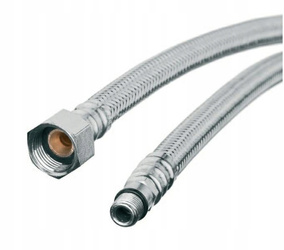 WĘŻYK W OPLOCIE STAL.M10-3/8" L-50 cm KRÓTKA