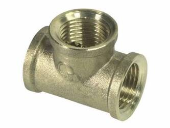 Trójnik mosiądz 1" Diamond