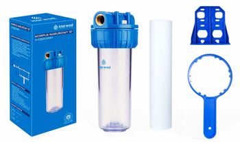 KORPUS FILTRA 10" NARUROWY Z ORINGIEM WF 10 PRZYŁĄCZE 3/4" OBUDOWA FILTRA