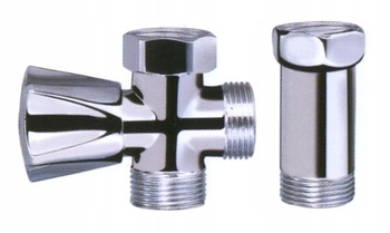 ZAWÓR KĄTOWY ODCIN. 3/4"x3/4" GRZYBKOWY Z PRZEDŁ.