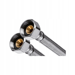 WĘŻYK W OPLOCIE STAL.1/2"-1/2" L-30 cm