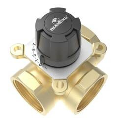 DIAMOND ZAWÓR REGULACYJNY 3-DROGOWY, DN-32 (1 1/4)