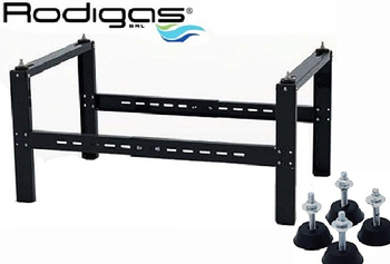 Wspornik pompa ciepła klimatyzacja SP850 czarny + stopy antywibracyjne