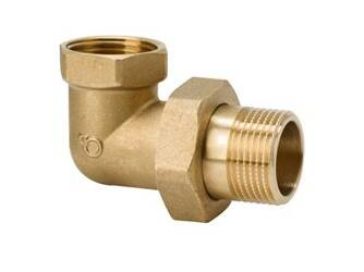 Śrubunek Kątowy 1" Mosiądz Oring DN25 Diamond