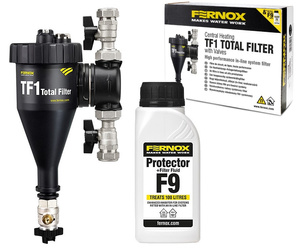 FERNOX TF1 TOTAL FILTR Magnetyczny Zawory 1" Płyn Filter Protector F9 265