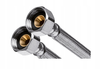 WĘŻYK W OPLOCIE STAL.1/2"-1/2" L-20cm