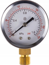 Manometr do reduktora ciśnienia IBO 0-10 bar 1/4"