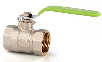 Zawór kulowy prosty z dławikiem 5/4" WW rączka, DN 32 GREEN