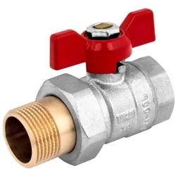 PERFEXIM KUREK KULOWY 3/4" WZ PN 30 MOTYL ZE ŚRUB