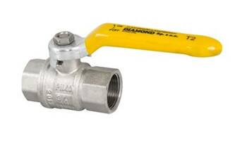 DIAMOND KUREK KULOWY DO INSTALACJI GAZOWYCH, TYP2200, CE15, EN 331, DN32 (1 1/4), Rp/Rp