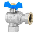 ZAWÓR KULOWY C.O. DN15 (1/2)-K, "HISZPAN" Z PÓŁŚRUBUNKIEM