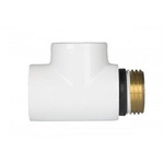 Gwarant trójnik biały mosiężny 1/2" do grzałki łazienkowej