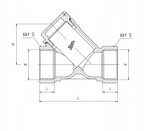 PERFEXIM FILTR DO WODY SKOŚNY 6/4"