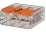 WAGO COMPACT 221-413 Szybkozłączka 3x 0,2-4,0mm2 uniwersalna