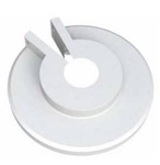 Rozeta biała pojedyncza zatrzaskowa o15mm