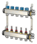 SIMPLEX/FLAMCO ROZDZIELACZ 1" ZE STALI NIERDZEWNEJ 10 OBWODÓW Z ROTAMETREM