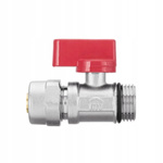 KUREK KULOWY WODNY MINI 1/2X16 CZERWONY PEX PROV