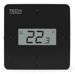 Bezprzewodowy regulator pokojowy Tech R8-X czarny natynkowy
